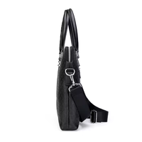 Prix d'Usine Porte-Documents Grande Capacité en Cuir PU, Sacoche d'Ordinateur Portable et Sac à Bandoulière Transversal avec Logo Laser Personnalisé