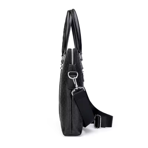 Prix d'Usine Porte-Documents Grande Capacité <span class=keywords><strong>en</strong></span> <span class=keywords><strong>Cuir</strong></span> PU, Sacoche d'Ordinateur <span class=keywords><strong>Portable</strong></span> et <span class=keywords><strong>Sac</strong></span> à Bandoulière Transversal avec Logo Laser Personnalisé - Product Image 5