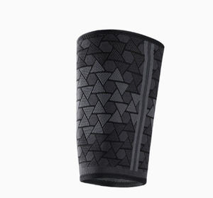 Nylon Jacquard <strong>Thigh</strong> <strong>Support</strong> with Adjustable Compression Straps, Knitted Leg Sleeve - Product Image 6