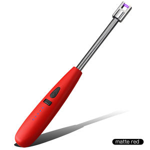 New Concise Style Electronic <b>Long</b> Rechargeable Led Power Display Windproof Arc USB <b>Lighter</b> for <b>Candles</b> - Product Image 6