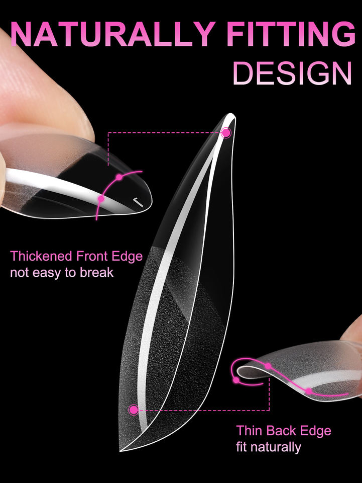 120 Pieces of PP Box with Semi Frosted PMMA Material, Super Strong Nail ...