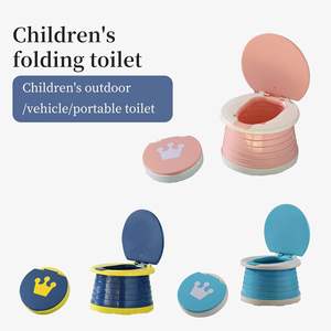 Nouveau produit : siège de toilette pliable et extensible pour bébé, siège de toilette pliable pour le camping, siège de toilette pliable d'urgence en plastique pour enfants - Product Image 6