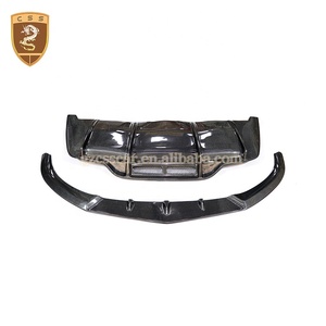 Kit de carrosserie en fibre de carbone <span class=keywords><strong>PSN</strong></span> Style pour Mercedes Benz Classe C W205 C63 Diffuseur de lèvre avant et arrière Spoiler Pièces de voiture - Product Image 3