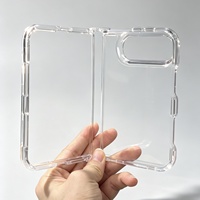 Funda Protectora Compatible con 18 Ultra, Plegable, Material PC + PCTPU, Lisa, Resistente a Arañazos, Transparente, Antigolpes