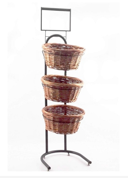 Lot De 2 Paniers à Pain Ovales En Imitation Rotin – Empilables, Avec Poignée, Pour Fruits, Légumes, Décoration Cuisine