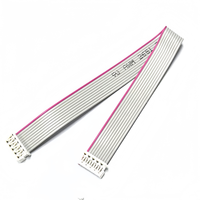 Neuankömmling Kunden spezifisch 2,54 MM IDC-Flach kabel 10-poliger IDC-Anschluss 28AWG IDC Graues Flach band kabel