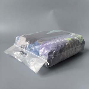 Trapo Industrial de 10kg 20kg, Paños de Limpieza de Tela 100% Algodón, Trapos de Felpa Cortados de Colores, Limpiadores de Sudaderas - Product Image 1