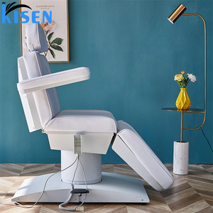 Lit de massage électrique de luxe Kisen, mobilier de salon moderne sur mesure, lit de cils doré, table de massage, chaise de beauté, lit de spa - Product Image 6