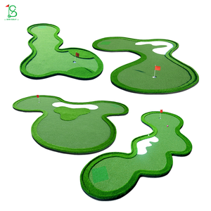 Tapis de golf de qualité supérieure à 9 trous gazon artificiel personnalisable vert de golf pour l'entraînement de golf <span class=keywords><strong>professionnel</strong></span> à domicile - Product Image 1