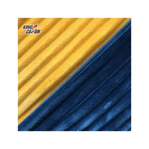 Kingcason Plain Custom Color Dye 100% Polyester Medium-weight Strip Jacquard Skin-friendly Flannel Fleece Fabric For Blanket