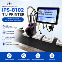 Imprimante jet d'encre thermique double tête IPS-8102 50,8 mm Tij 2.5 pour date d'expiration sur bouteilles et cartons