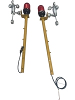 Anémomètre de vitesse du vent pour grue à tour avec alarme sonore et visuelle, capteur de vitesse du vent à 3 coupelles pour la sécurité des grues mobiles en construction