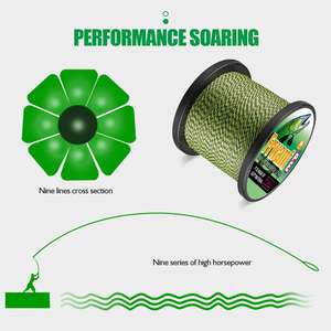 Factory Outlet 300M alambre trenzado de pesca manchado PE multifilamento para Stream Lake River Fishing - Product Image 5