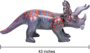 43英寸充气恐龙玩具泳池装饰品，儿童和成人生日派对礼物 - Product Image 6
