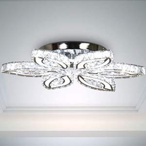 Luce moderna Led da incasso plafoniera per ufficio negozio K9 lampadario di cristallo luci a soffitto bianco freddo - Product Image 1