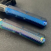 Nouveau couteau pliant multifonctionnel portable pour le camping et la chasse, avec lame D2 tranchante et manche en alliage de zinc à motif micro-écailles de serpent