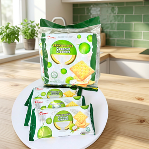 Vente en gros directe usine : Carrés de noix de coco dorés, craquelins cuits au four, saveur sucrée, faibles en glucides, OEM ODM, fabricant vietnamien, échantillons gratuits - Product Image 4
