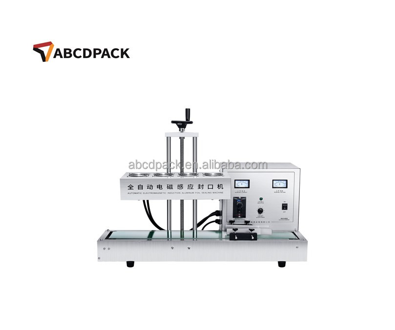 Оптовая продажа, Настольная маленькая электрическая алюминиевая фольга, ПЭТ, ПП, ПЭ пластиковая банка, бутылка, подкладка с воздушным охлаждением, Индукционная герметизирующая машина