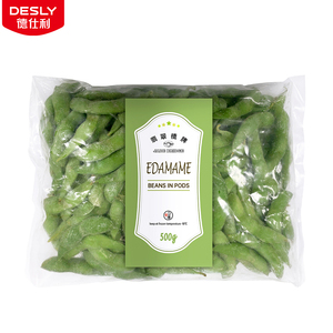 Vente en gros de soja <span class=keywords><strong>vert</strong></span> glacé biologique de haute qualité, 500 g de haricots Edamame en dosettes - Product Image 1