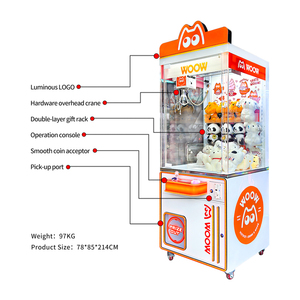 ตู้คีบตุ๊กตาพร้อ<span class=keywords><strong>ม</strong></span>เครื่องรับเหรียญ โครงโลหะ รับประกัน 1 ปี <span class=keywords><strong>ภาษา</strong></span>อังกฤษ ขายส่งจากโรงงาน เกรดเชิงพาณิชย์ สำหรับงานปาร์ตี้ - Product Image 2