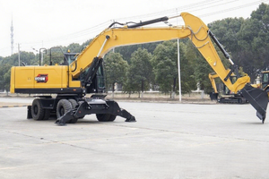 Excavatrice sur pneus SY215W de 20 tonnes et 21 tonnes, <span class=keywords><strong>action</strong></span> rapide et vitesse élevée, dernière pelle avec climatisation - Product Image 5