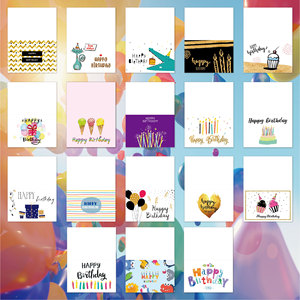Cartoline di auguri assortite di varietà all'ingrosso personalizzate <span class=keywords><strong>carta</strong></span> da stampa grazie cartolina di buon compleanno con <span class=keywords><strong>buste</strong></span> <span class=keywords><strong>e</strong></span> adesivi - Product Image 4