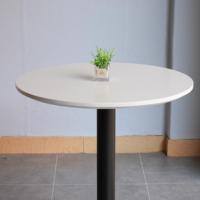 Table Ronde de Négociation Commerciale en Faux Marbre Noir pour Salle de Banquet, Vente en Gros