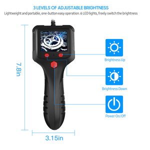 Caméra de haute qualité 1080P, endoscope de canalisation d'hôtel avec étanchéité IP67 pour l'inspection des canalisations, compatible Android/iOS - Product Image 3
