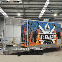 Remolque de Comida Oriental Shimao Estilo Australia con Porche para Barbacoa Food Trucks Totalmente Equipados