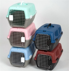 Nhà Cung Cấp Vật Nuôi Cửa Sắt Mới Ngoài Trời Cho Chó Mèo Chó Con Thỏ Vận Chuyển Hàng Không Hộp Vận Chuyển Tàu Sân Bay Hộp Du Lịch Giỏ Chuyến Bay Lồng - Product Image 3