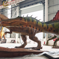 Statue de dinosaure géante télécommandée AD-53, modèle de dinosaure robotique animatronique Spinosaurus pour jardin