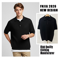 Chemise Homme Personnalisée Tricotée Brodé Vintage Anti-rétrécissement en Mélange Polyester/Coton à Manches Courtes, Motif Uni, Style Business Décontracté
