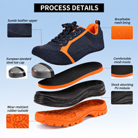 Chaussures de sécurité industrielles ACE, embout en acier, tige en maille, coupe basse, unisexe, durables, anti-perforation pour la semelle intermédiaire, isolation électrique, toutes tailles