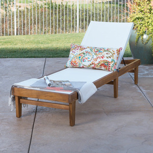 Chaise longue en bois avec dossier réglable, transat <span class=keywords><strong>de</strong></span> jardin, piscine, patio, lit <span class=keywords><strong>de</strong></span> repos pour la cour, la plage, l'hôtel - Product Image 2