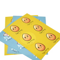 Hoja de pegatinas autoadhesivas de impresión impermeable, pegatinas de dibujos animados personalizadas, pegatinas de corte de beso de vinilo impresas personalizadas