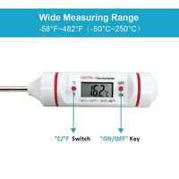 Thermomètre numérique intelligent sans fil à lecture instantanée pour barbecue, étanche, en plastique, instrument de mesure de température pour la cuisine
