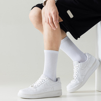 Chaussettes de sport décontractées pour hommes, en coton, sans couture, à haute absorption de transpiration, extra longues et épaisses, personnalisables, vente en gros
