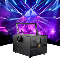Luz Láser RGB de Alta Potencia de 10W y 30K con Control DMX, Compatible con Software de Espectáculos Láser, Animación a Todo Color para Bodas, Discotecas y Escenarios