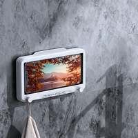 2024 Pro Max salle de bain étagères de téléphone portable étanche auto-adhésif douche étui de bain boîte mural tout couvert support de téléphone