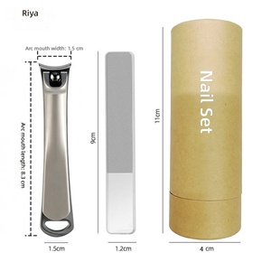 ที่ตัดเล็บสแตนเลสแบบโค้ง 2 ชิ้น พร้อมตะไบในตัว สำหรับเล็บมือและเล็บเท้า - Product Image 3