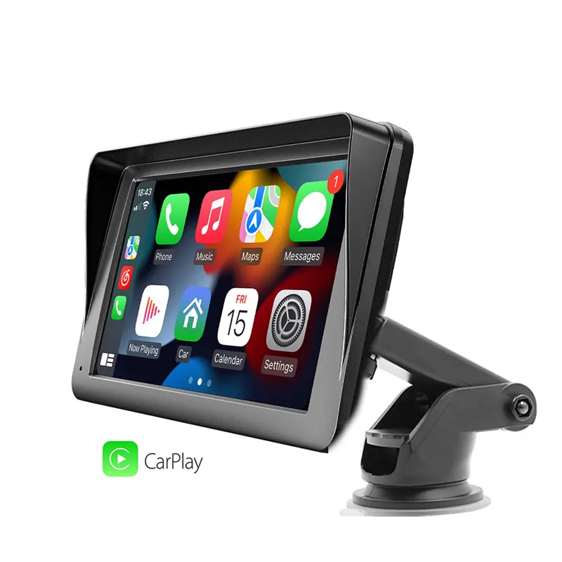 Wholesale 2024 Trend Best seller in USA AU Portable 7" inch Wireless CarPlay Screen for iOS & for iPhone
