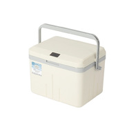 Boîte isotherme en plastique portable pour le camping, la voiture, le réfrigérateur, la congélation des aliments et des boissons, seau à glace pour la conservation de la fraîcheur, 13L