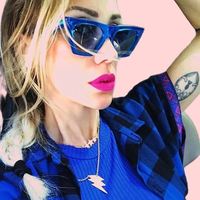 Lunettes de soleil œil de chat à grande monture pour femmes, verres UV400, monture PC, accessoire de mode