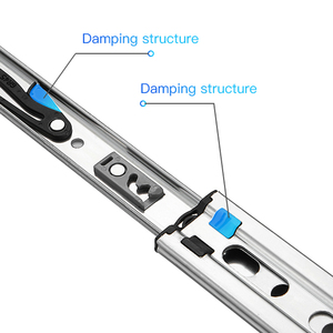 Scorrevole del cassetto del binario della guida del tavolo telescopico del produttore cinese a chiusura automatica a 3 pieghe - Product Image 3