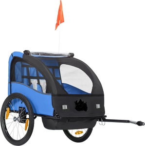 <span class=keywords><strong>Remorque</strong></span> extérieure à trois roues en acier pour vélo, transport de marchandises, deux enfants, grand <span class=keywords><strong>chien</strong></span>, charge utile de 40 kg - Product Image 3