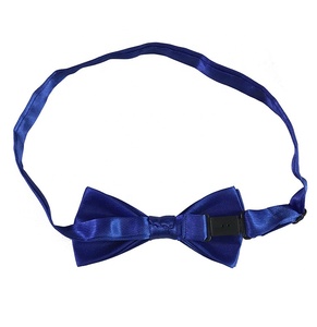 Venta al por mayor de pajaritas de promoción de doble capa, pajaritas escolares de seda de satén ajustables de varios <span class=keywords><strong>colores</strong></span> puros para niños - Product Image 3