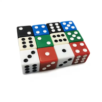 Dés de jeu en plastique transparent D6 personnalisés de 14 mm/16 mm/18 mm/20 mm/22 mm/25 mm pour jeux de société