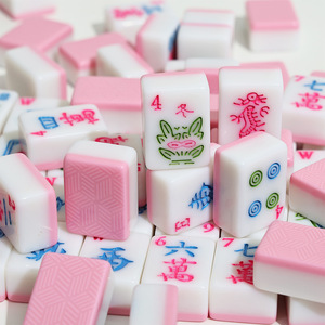 Grosir 2-lapis 166pcs Ubin Mahjong Amerika dengan Pola Tradisional Bahan Melamin Ubin Mahjong MJ-052 - Product Image 1