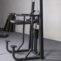 Estación de Dominadas y Flexiones Comercial de Acero con Contrapeso de 80 kg para Entrenamiento de la Parte Superior del Cuerpo EM FITNESS