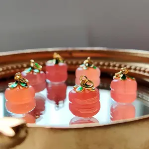 Red Agate Art Jóias baratos Fruit Shape Pingente Colar Acessório